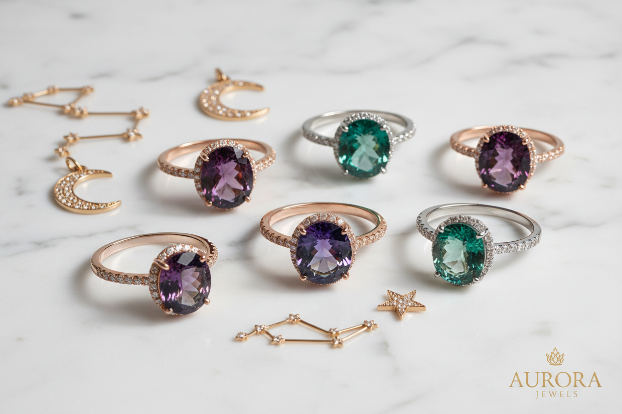 Alexandrite Rings