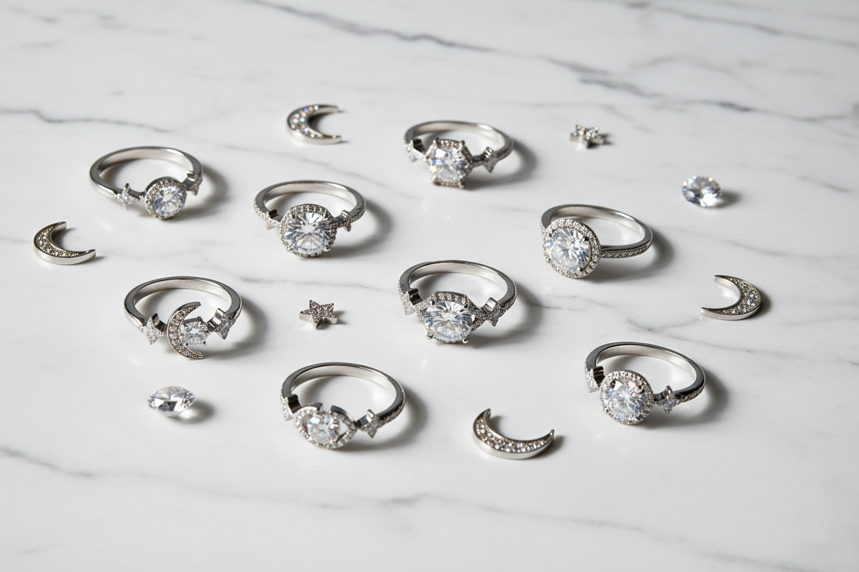 Moissanite Rings