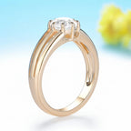 Coussin Classique 1CT Moissanite Ring – white gold setting