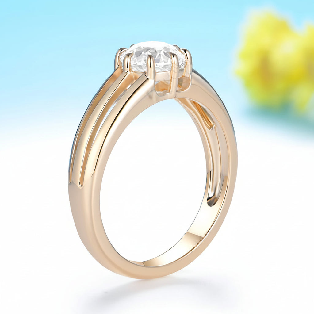 Diamant Coussin 1CT IGI Lab Grown Diamond Ring