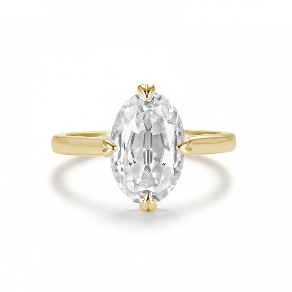 Ovale OMC Majestic 4.5CT Moissanite Ring