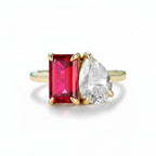 Passion Rouge 5.5CTW Ruby Moissanite Ring