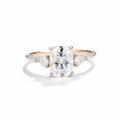Grand Coussin Moissanite Ring – large cushion cut moissanite in solid gold by Lunara