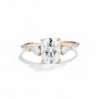 Grand Coussin Moissanite Ring – large cushion cut moissanite in solid gold by Lunara