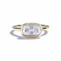 Cercle OMC Cut Moissanite Ring – old mine cut moissanite solitaire in solid gold by Lunara