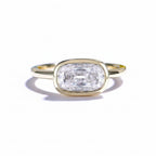 Cercle OMC Cut Moissanite Ring – old mine cut moissanite solitaire in solid gold by Lunara