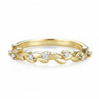 Blé d'Or Lab Diamond Wheat Band Ring – 0.1CTW IGI lab diamond wheat band in solid gold by Lunara