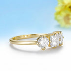 Princesse Band 1.8CTW Moissanite Ring – rose gold setting