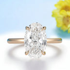 Opale Oval Moissanite Ring – rose gold variant