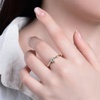 Trilliant 0.5CT Moissanite Ring