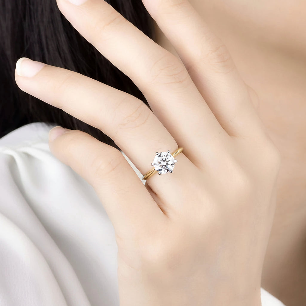 Solitaire 1.5CT IGI Lab Diamond Ring – rose gold variant
