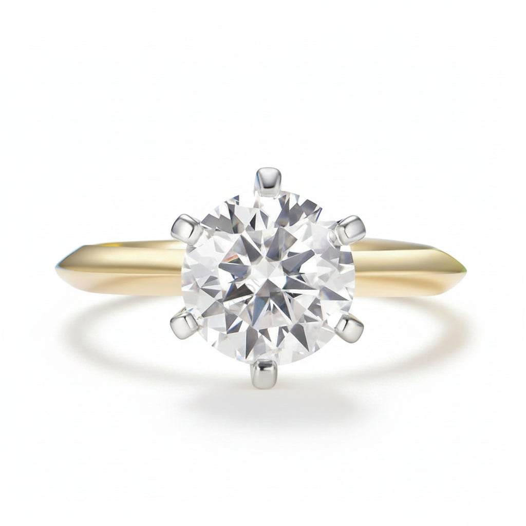 Solitaire 1.5CT IGI Lab Grown Diamond Ring – 1.5CT IGI lab diamond solitaire in solid gold by Lunara