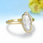 Étoile Diamond Solitaire Ring – yellow gold option