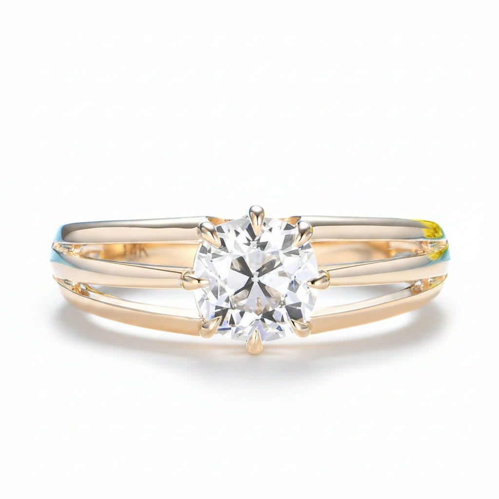 Diamant Coussin 1CT IGI Lab Grown Diamond Ring