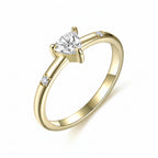Trilliant 0.5CT Moissanite Ring