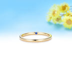 Secrète Sapphire Hidden Band Ring – worn on hand