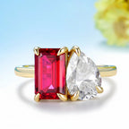 Passion Rouge 5.5CTW Ruby Moissanite Ring