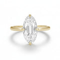 Ovale OMC 4CT Moissanite Ring – 4CT oval old mine cut moissanite in solid gold by Lunara