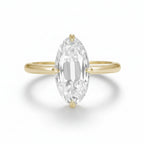 Ovale OMC 4CT Moissanite Ring – 4CT oval old mine cut moissanite in solid gold by Lunara