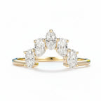 Aurore Oval Moissanite Ring – 1.5CTW oval moissanite in solid gold by Lunara