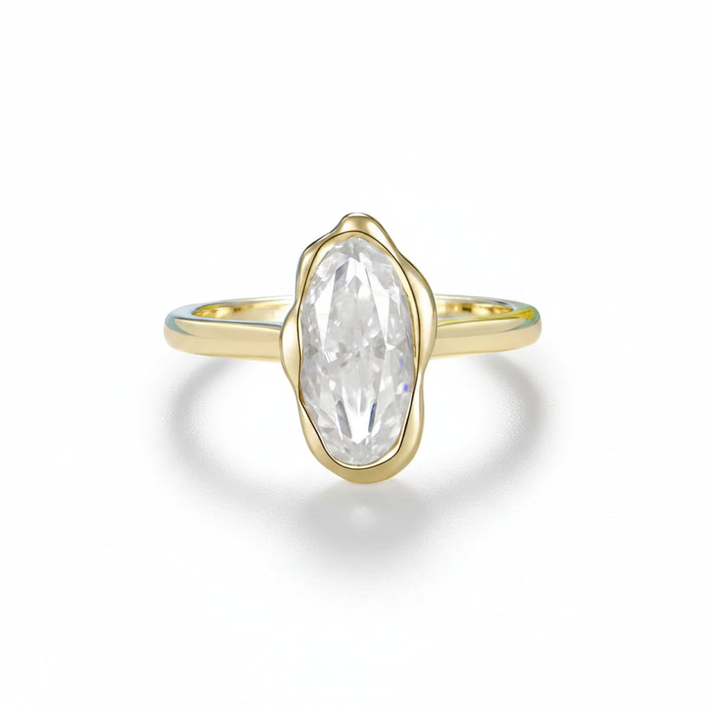 Étoile Diamond Solitaire Ring – 1.5CT lab grown diamond solitaire in solid gold by Lunara