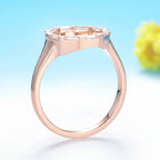 Cercle Étoilé 1CTW Moissanite Band Ring – worn on hand