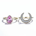 Rosace Pink Sapphire 2.2CT Set Ring – pink sapphire set ring in rose gold by Lunara