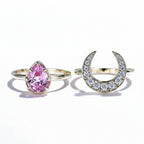 Rosace Pink Sapphire 2.2CT Set Ring – pink sapphire set ring in rose gold by Lunara