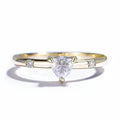 Trilliant 0.5CT Moissanite Ring