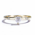 Trilliant 0.5CT Moissanite Ring