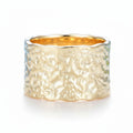 Martelé Hammered Gold Band Ring – hammered solid gold band ring by Lunara
