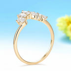 Aurore Oval Moissanite Ring – rose gold setting