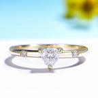 Trilliant 0.5CT Moissanite Ring