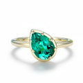 Poire Émeraude 2CT Emerald Pear Ring