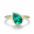 Poire Émeraude 2CT Emerald Pear Ring