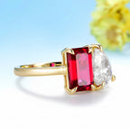 Passion Rouge 5.5CTW Ruby Moissanite Ring