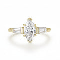 Marquise Éclat 1CT Moissanite Ring – marquise cut moissanite solitaire in solid gold by Lunara