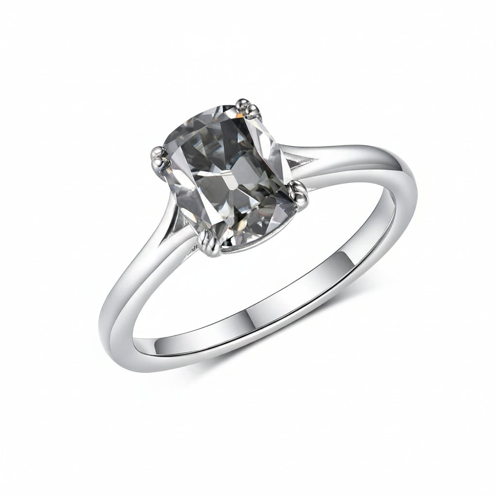 Velours Gris OMC Cushion Ring – worn on hand