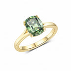 Cyan Trio 3CT OMC Moissanite Ring Set – top view of three stacked rings