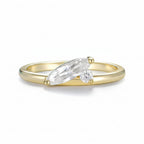 Coussin Oval Moissanite Ring – cushion oval moissanite in solid gold by Lunara