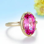 Poire Rose Grande 5.5CT Pink Sapphire Ring – rose gold setting