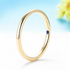 Secrète Sapphire Hidden Band Ring – close-up of hidden sapphire inside band