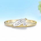 Coussin Oval Moissanite Ring – rose gold option