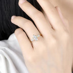Marquise Éclat 1CT Moissanite Ring – yellow gold option
