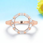 Cercle Étoilé 1CTW Moissanite Band Ring – yellow gold option