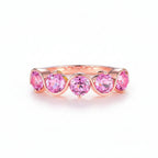 Rose Céleste Pink Sapphire Ring – lab-grown pink sapphire in solid gold by Lunara