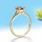 Marquise Champagne 1CT Moissanite Ring – worn on hand