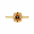 Coussin Champagne OMC 3CT Moissanite Ring