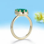 Poire Émeraude 2CT Emerald Pear Ring