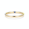Secrète Sapphire Hidden Band Ring – hidden lab sapphire inside a solid gold band by Lunara